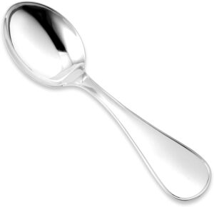 Sterling Silver Baby Spoon Fork Wide Keepsake Engraveable Plain