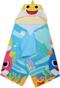 Franco Kids Bath and Beach Soft Cotton Terry Hooded Towel 