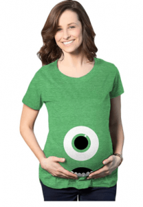 Maternity Monster Eye Ball Funny Pregnancy Tee