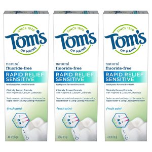 Tom's of Maine Fluoride-Free Rapid Relief Sensitive Toothpaste